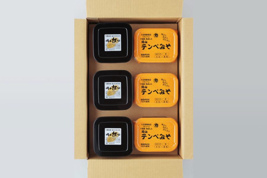 岡山甘口 テンペみそ 6個 箱